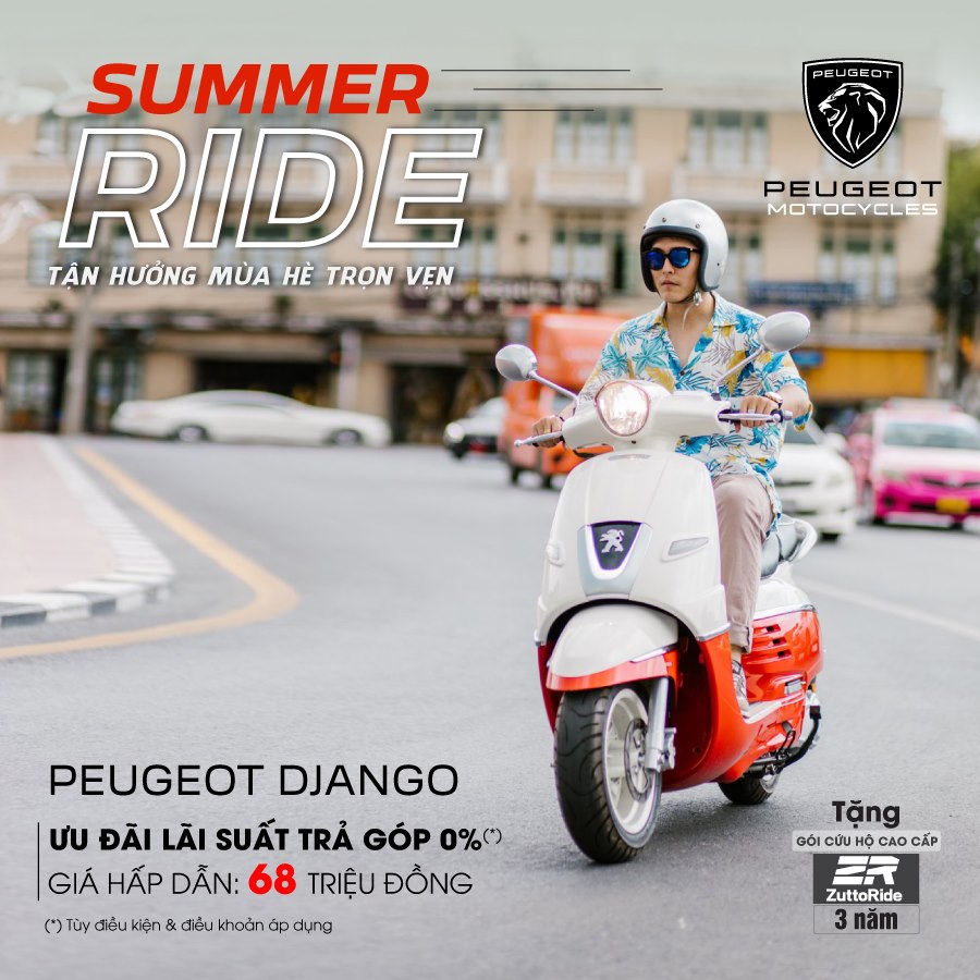 Peugeot Django - Xe Pháp thời thượng cho giới trẻ lượn phố